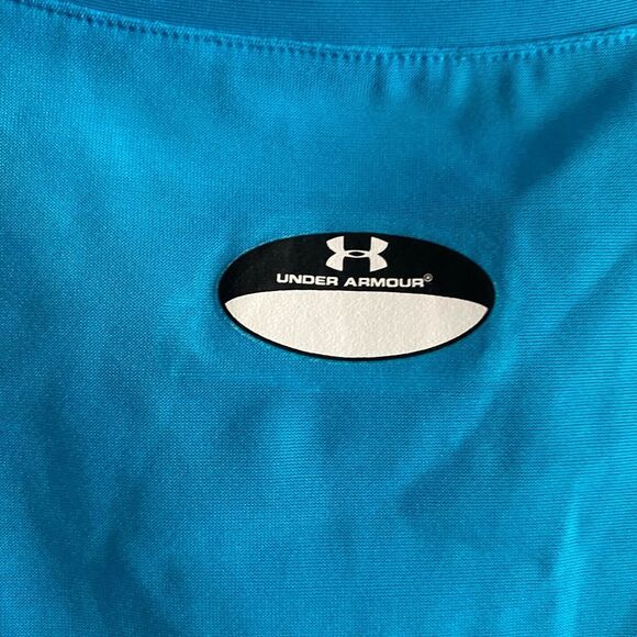 UNDER ARMOUR Shirt Girls Youth Blue Short Sleeve Heatgear YXL XL Extra Large - Picture 6 of 6